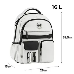 Рюкзак GoPack Education 183 світло-сірий Сірий (GO26-183M-2) - мініатюра 2