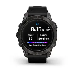 Смарт-годинник Garmin Epix Pro 2 Sapphire 47 mm Carbon G. DLC Tit. with B. Leather Band (010-02803-30) - мініатюра 4