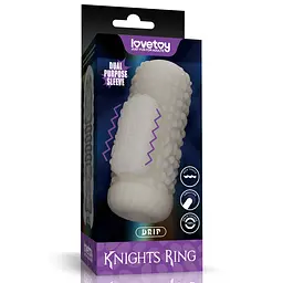 Мастурбатор Knights Ring Vibrating Dual Purpose Sleeve-Drip