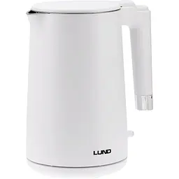 Електрочайник Lund 1.5 л білий 2200 Вт (68207)