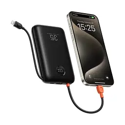 УМБ VEGER K3 Built-in Cables PD 35W 30000mAh Black (W3018) (6977525750137) - мініатюра 3