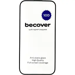 Захисне скло BeCover для Apple iPhone 15 Pro 10D Black (711331) - мініатюра 3