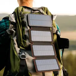 Зарядний пристрій на сонячних батареях Power Bank 25000mAh 10Вт - мініатюра 4