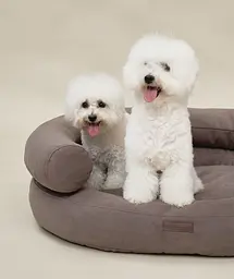Лежак ортопедичний для собак "Marshmallow" коричневий XS (60*57) - мініатюра 2