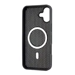 Чохол Silicone Cooling Сase with MagSafe iPhone 16 Black - мініатюра 3