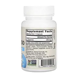 Амінокислота Jarrow Formulas Theanine 200 мг 60 капсул - мініатюра 2