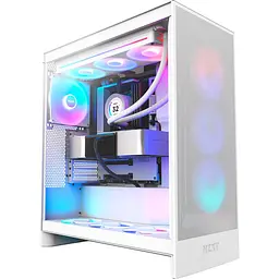 Корпус NZXT H7 Flow RGB White (CM-H72FW-R1) [146831] - мініатюра 8