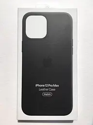 Чохол шкіряний протиударний Leather Case MagSafe MHKM3ZM/A (Original) для Apple iPhone 12 Pro Max (6.7") Black