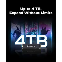 Накопичувач SSD Acer Predator m.2 NVMe 1TB GM9000 PCI-E 5.0 x4 (BL.9BWWR.129) - мініатюра 9