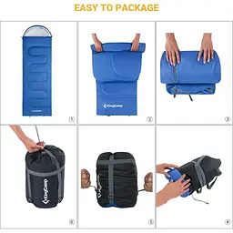 Спальний мішок KingCamp Oasis 250 Blue (2248.65.65) [169540] - мініатюра 5
