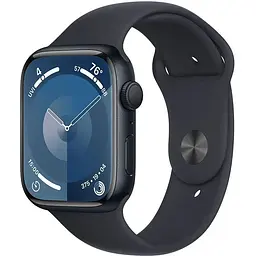 Смарт-годинник Apple Watch Series 9 GPS, 45mm, Midnight, Midnight Sport Band, M/L (Grade Q) Seller Refurbished