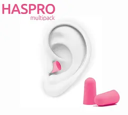 Пінні беруші для сну 10 пар HASPRO MULTI10 SNR 38 дБ Рожеві (1121-02) - мініатюра 7