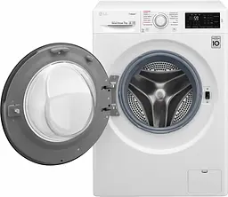 Пральна машина LG з фронтальним завантаженням F2J5HS9W, 7кг, 1200, A+++, Пар, глибина 45см, Дисплей, Інвертор, Білий (F2J5HS9W) - мініатюра 4
