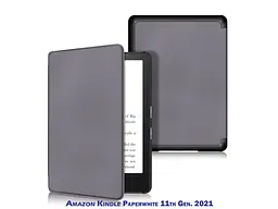 Чохол для електронної книги BeCover Smart Case для Amazon Kindle Paperwhite 11th Gen. 2021 Gray (707205) - мініатюра 2