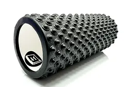 Масажний ролик EasyFit Grid Roller Light 33 см Чорний