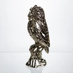 Декоративна фігурка Yiwu Eagle-owl 12х11х28 см металева статуетка колекційна для дому декор на камін HP-7-15 - мініатюра 4