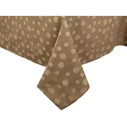 Скатертина Lefard Home Textile Karen Lurex Teflon Taupe тефлонова, 180Х160 см (715-343) - мініатюра 3
