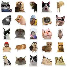 Стікерпак GeekLand Kitties 50 штук - мініатюра 2
