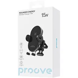 Автотримач із бездротовою зарядкою Proove Rounded Energy 15W [WHRE15010001] [136225] - мініатюра 5