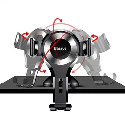 Тримач в машину Baseus Osculum Type Gravity Car Mount (silver) (21743 silver) - мініатюра 5