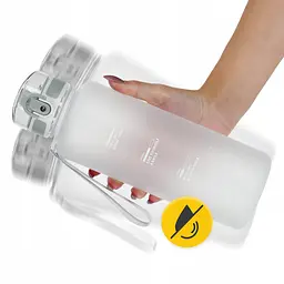 Пляшка для води 4FIZJO спортивна 1000 мл Grey (P-5905973404273) - мініатюра 9