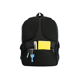 Рюкзак шкільний Optima 17.5" USB Techno чоловічий 0.7 кг 16-25 л Синій з виділеними елементами (O97593-01) - мініатюра 2