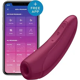 Вібратор з вакуумною стимуляцією Satisfyer Curvy 1+ Rose Red (SO3780) [95850] - мініатюра 2