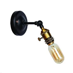 Бра настінне Levistella 752WB1503-1, E27, 60W, чорний з золотим патроном, сучасний стиль для дому
