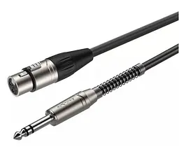Балансный аудио кабель Jack 6.3 Stereo — XLR Female Roxtone SMX-J220-L1 1м - мініатюра 1