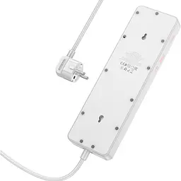 Мережевий подовжувач Hoco AC14A Rico 5-Position Socket (PD30W/1C3A) White - мініатюра 3