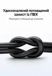 Кабель UGREEN L309 USB-A - USB-C QC 3.0 18 Вт 1 м чорний (85201) - мініатюра 10