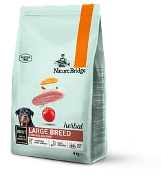 Сухий корм для собак великих порід Nature Bridge Herbal з індичкою, 4 кг