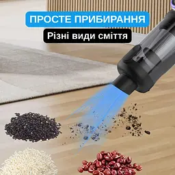 Автомобільний пилосос Yaoen 126 Ultra 110W 6000mAh (YVCNU6011B 5422) Чорний - мініатюра 9