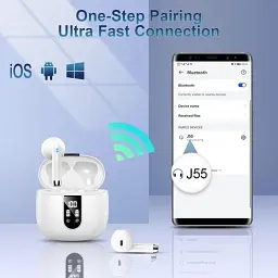 Бездротові спортивні навушники Bluetooth 5.3 із завушинами, 40г роботи, LED дисплей - мініатюра 3
