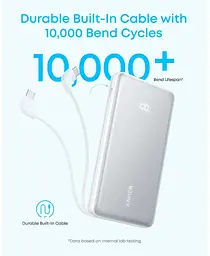 Зовнішній акумулятор Anker 10000mAh 22.5W PD Built-In USB-C Cables (A110DH21) - мініатюра 6