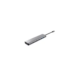 Концентратор Trust USB-C 7-in1 2xUSB-А 3.2/2xUSB-С/2xHDMI/DP aluminiu 0.16m grey (25661_TRUST) - мініатюра 3