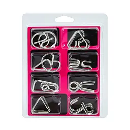 Набір металевих головоломок "Metal Puzzle" 808A-C-B(Pink) 8 штук в наборі