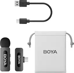 Мікрофон Boya BY-V10 Type-C Чорний - мініатюра 2