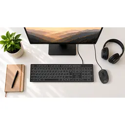 Клавіатура REAL-EL RK-7050 USB Black (EL123100054) - мініатюра 9