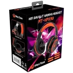 Ігрові навушники з мікрофоном Meetion Gaming Backlit HiFi MT-HP030 usb - мініатюра 2