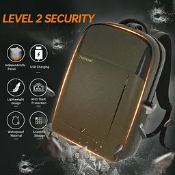 Рюкзак Tigernu T-B3906B 15. 6" армійський зелений - мініатюра 3