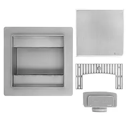 Трап для душу Rea Neo 12x12 nickel brushed REA-G6206 - мініатюра 5