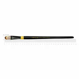Пензель синтетика овальна Yellow stripe 1017 №22 довга ручка KOLOS (4823064901078)