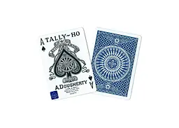 Карти гральні United States Playing Card Company Tally-Ho Circle Back Standard Index (red blue) (00009) - мініатюра 5
