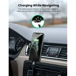 Кріплення для телефонів UGREEN LP130 Gravity Drive Air Vent Mount Phone Holder Deep Black - мініатюра 2