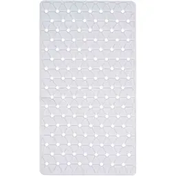 Килимок для ванної Eco Fabric Трикутники 68х37 см білий (6837-013)