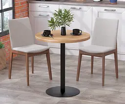 Обідній стіл круглий BS-450 Діаметр 70 см Loft Design (Дуб Крафт золотий)