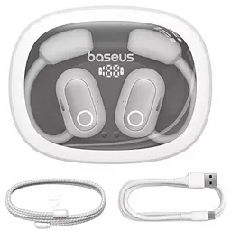Бездротові навушники TWS Eli Fit OS Open-Ear (A00073200) Moon White Baseus teh0030054