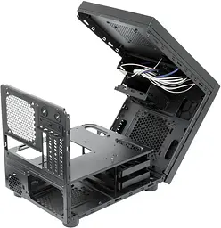 Корпус Chieftec GAMING CUBE CI-01B-OP mATX, без БЖ, Black - мініатюра 6