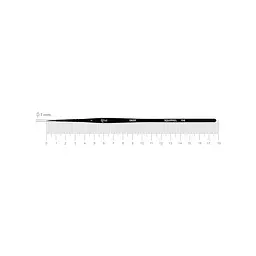 Пензель білка кругла DEEP 198 № 1 коротка ручка ROSA (4823098539896)